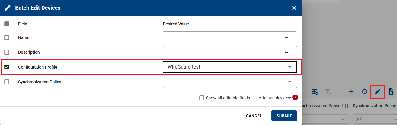Assign a Configuration Profile