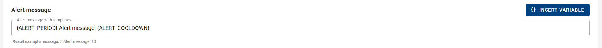 Alerts Rule Message Alerts Rule Message