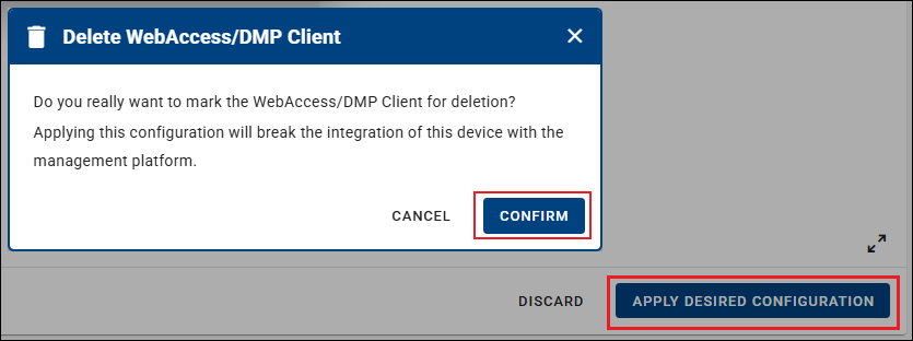 Confirm Client App Deletion