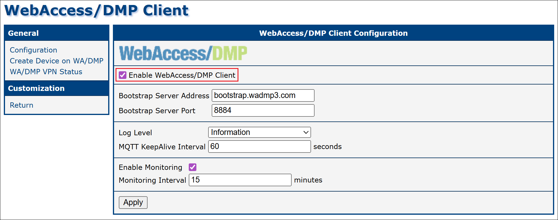 Client App Sync Enabled
