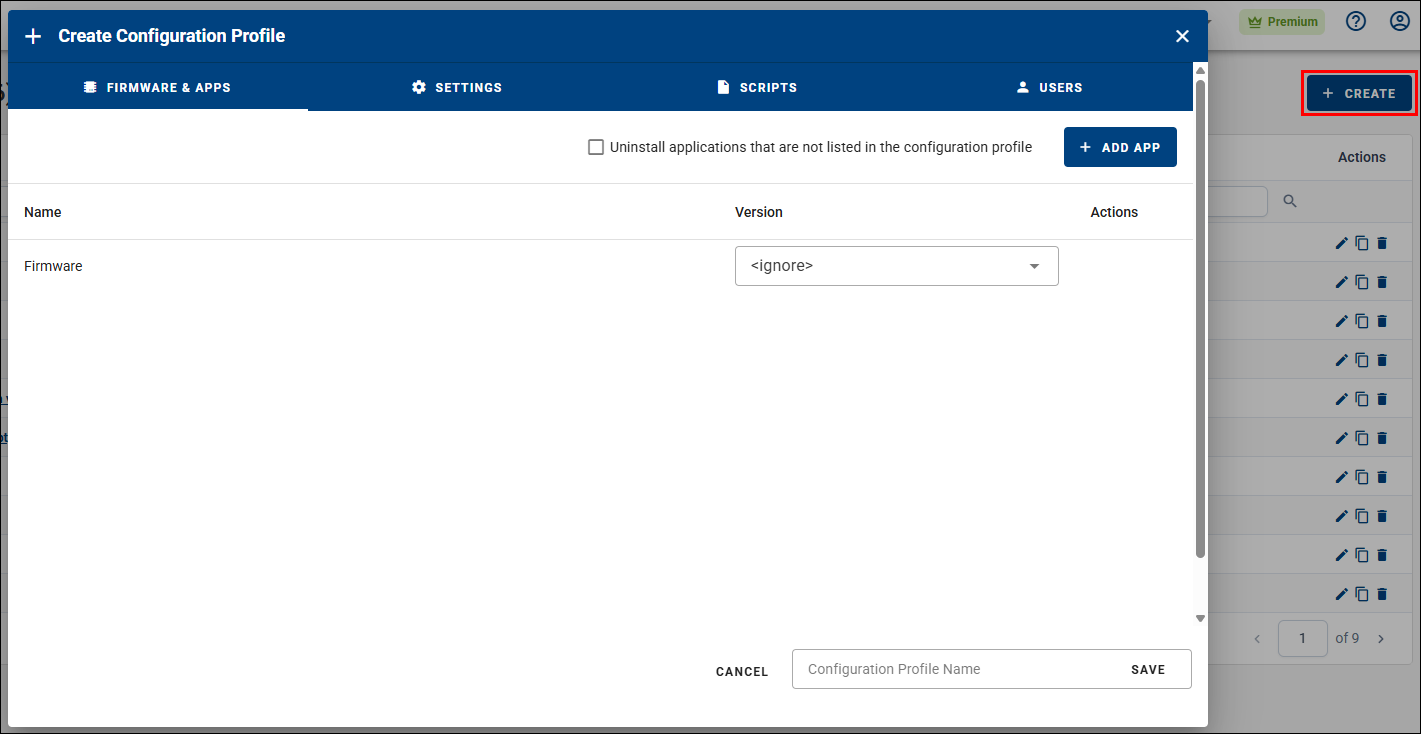 Create Configuration Profile