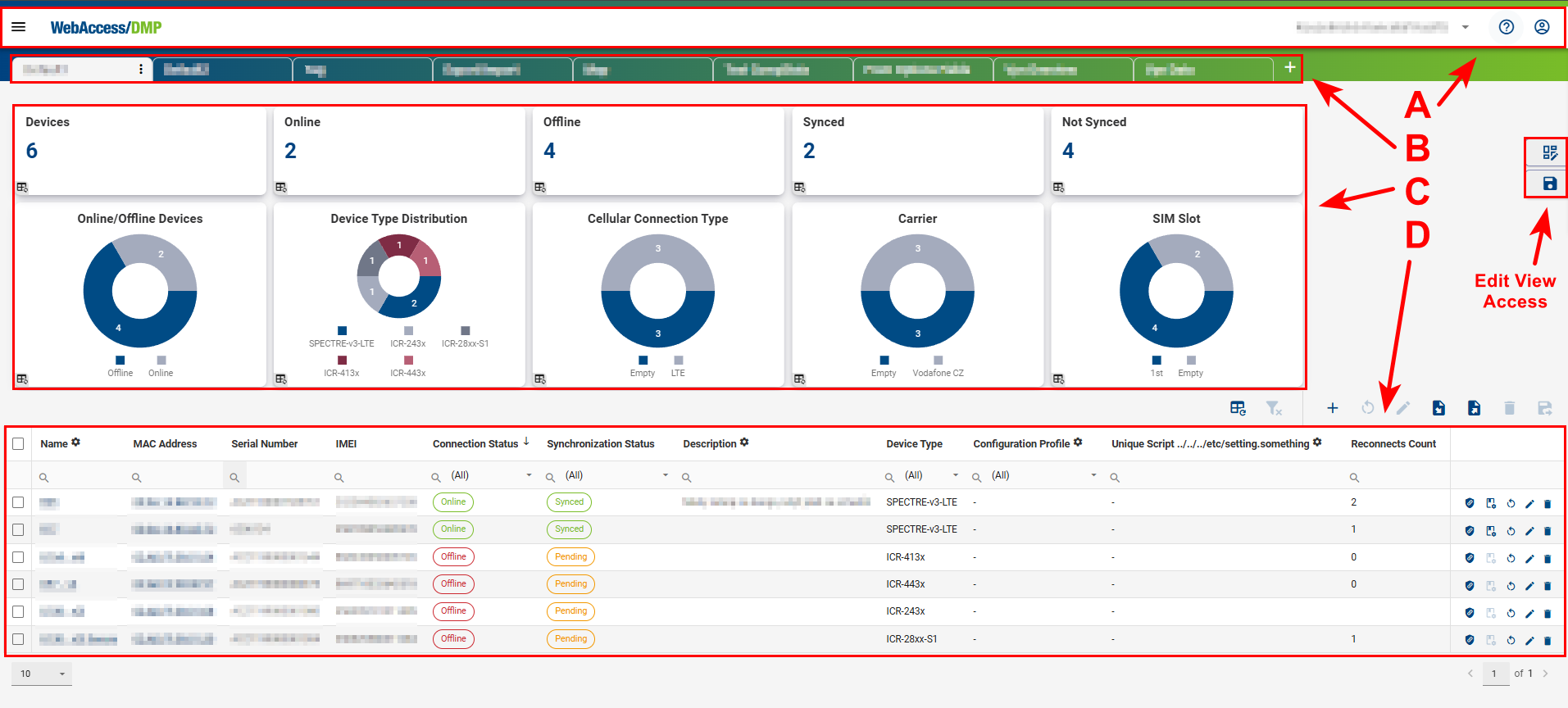 General UI Structure